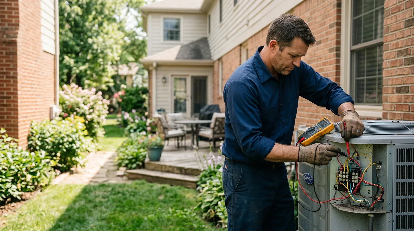 HVAC technician working near Huntley, WY